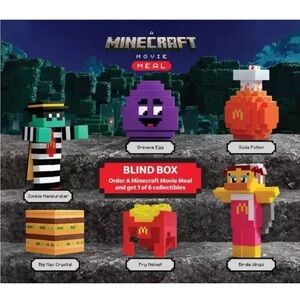 McDonald’s A Minecraft Movie Meal Full Set